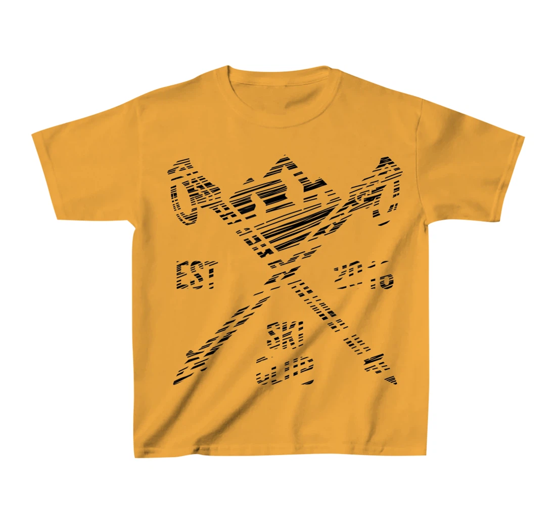 Ski rider silhouette drawn T-Shirt, Kid T-Shirt and Women T-Shirt