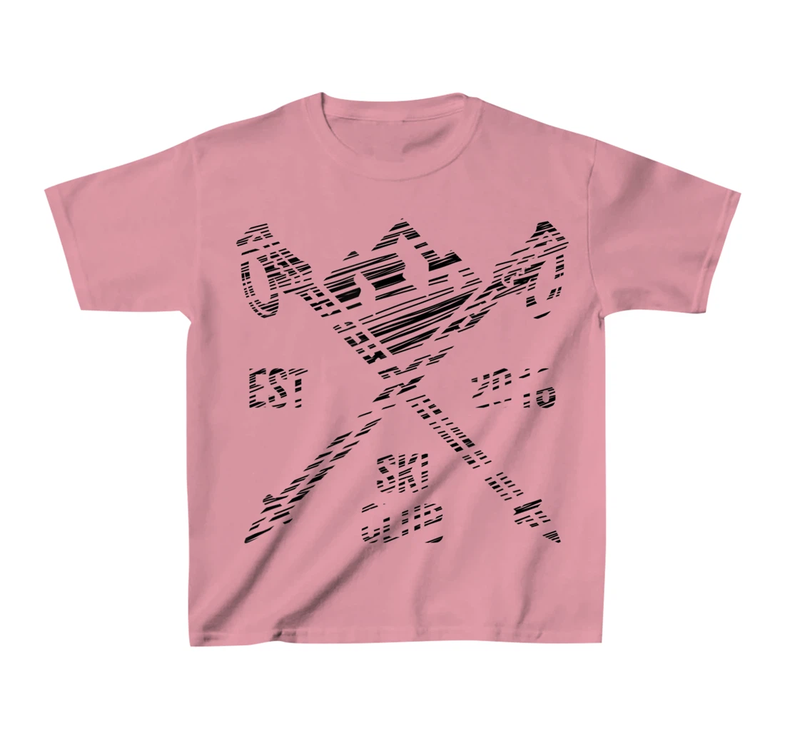 Ski rider silhouette drawn T-Shirt, Kid T-Shirt and Women T-Shirt