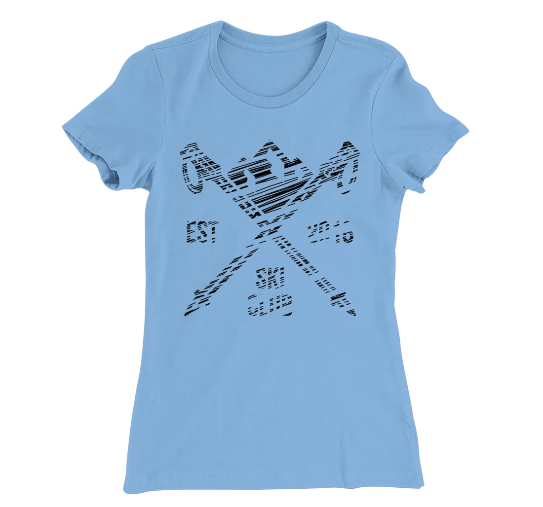 Ski rider silhouette drawn T-Shirt, Kid T-Shirt and Women T-Shirt