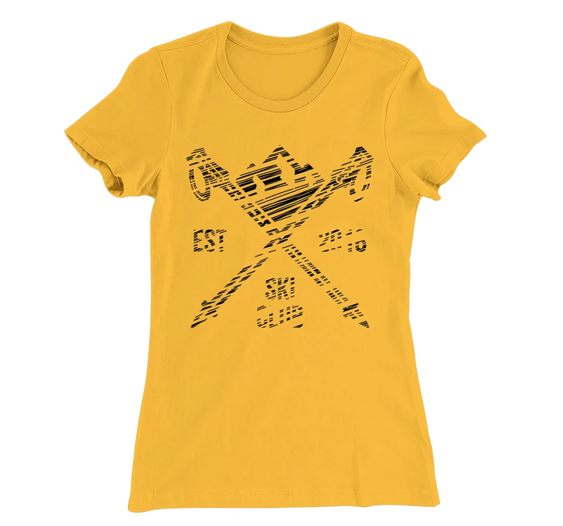 Ski rider silhouette drawn T-Shirt, Kid T-Shirt and Women T-Shirt