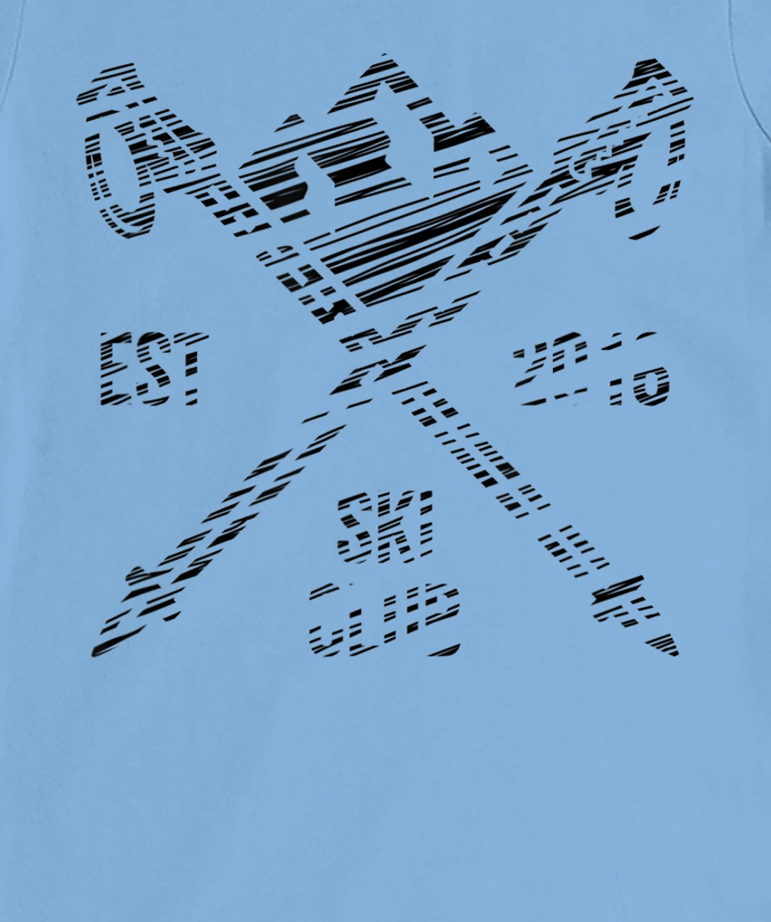 Ski rider silhouette drawn T-Shirt, Kid T-Shirt and Women T-Shirt