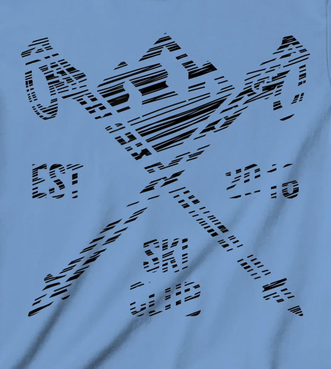 Ski rider silhouette drawn T-Shirt, Kid T-Shirt and Women T-Shirt