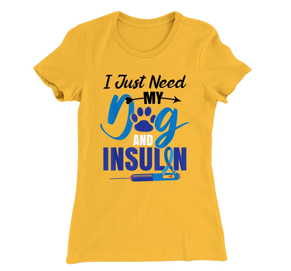 Funny Dog Insulin T1D Warrior Diabetes T-Shirt, Kid T-Shirt and Women T-Shirt