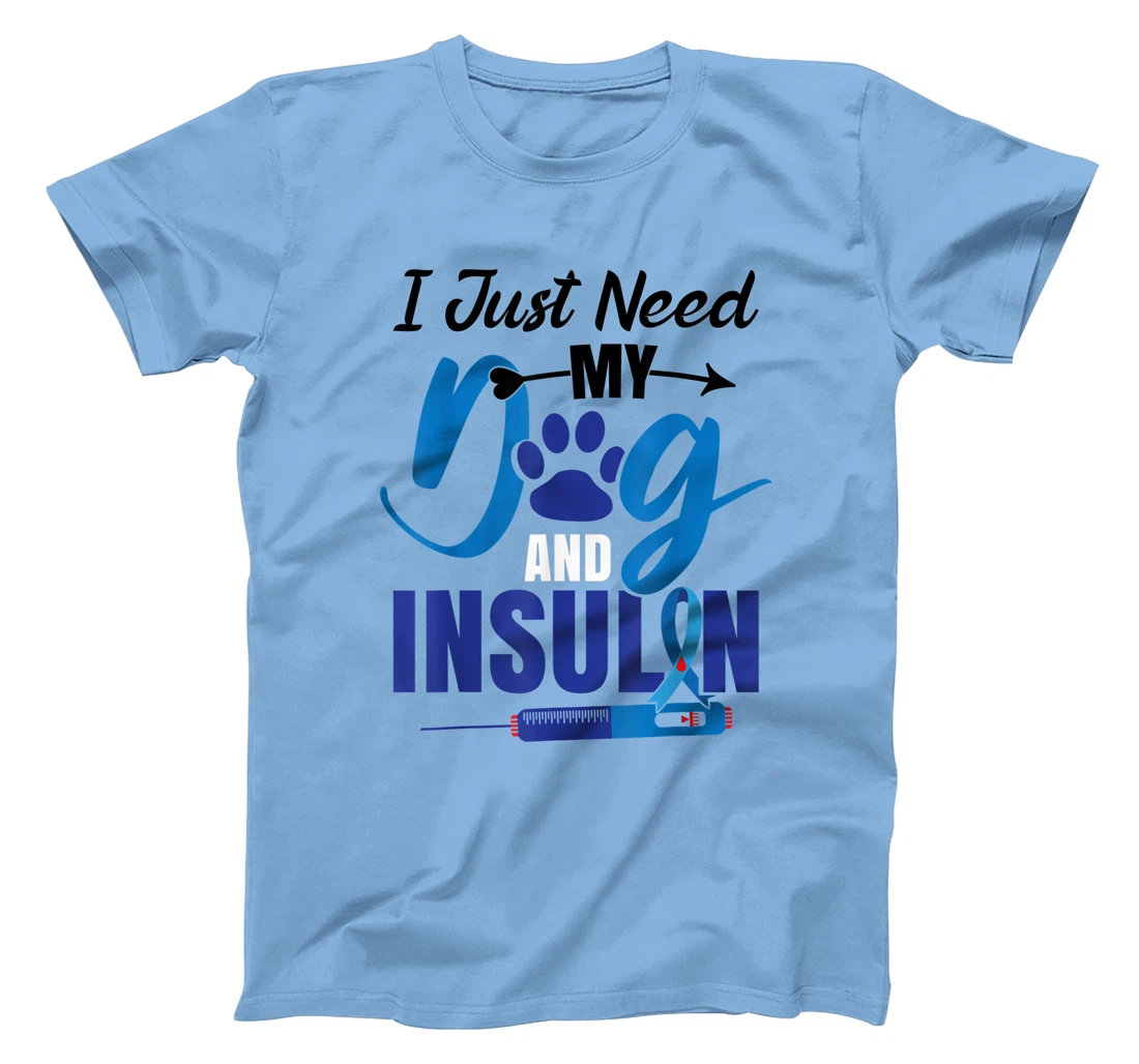Funny Dog Insulin T1D Warrior Diabetes T-Shirt, Kid T-Shirt and Women T-Shirt