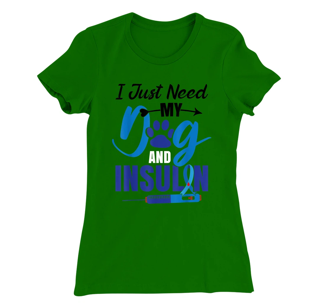 Funny Dog Insulin T1D Warrior Diabetes T-Shirt, Kid T-Shirt and Women T-Shirt