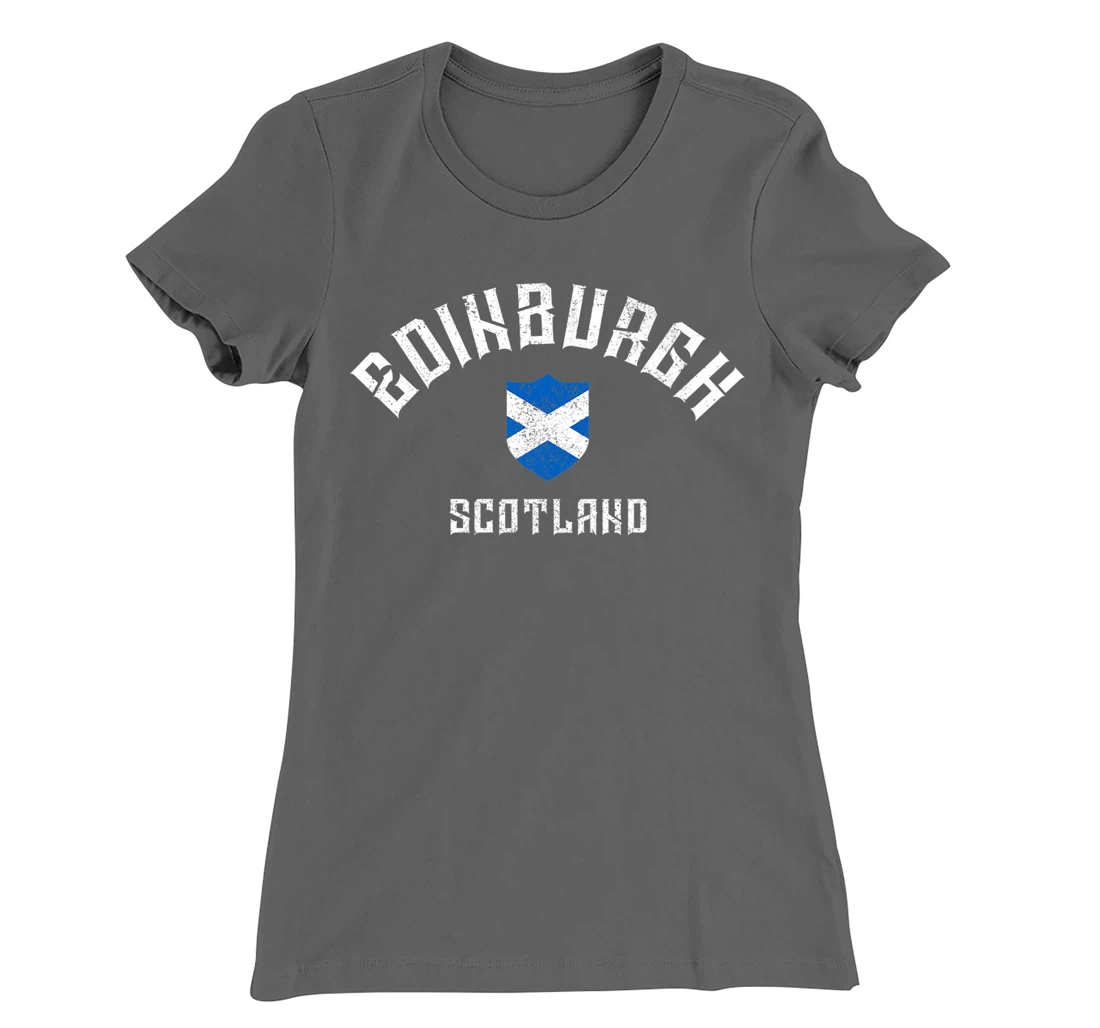 Edinburgh Scotland Scottish Flag Pride T-Shirt, Women T-Shirt