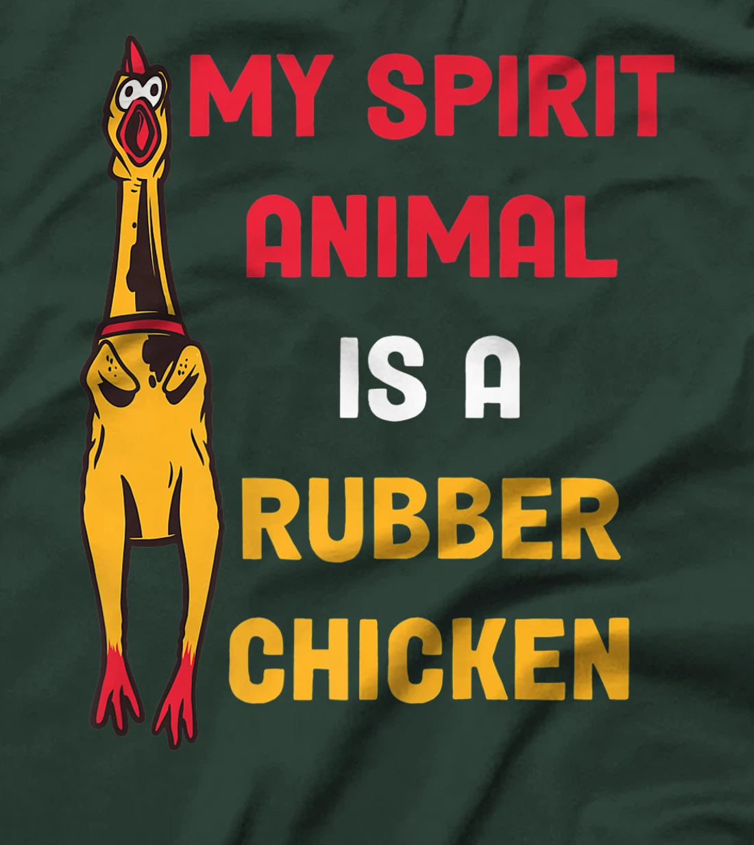 Funny Cute Rubber Chicken Easily Distracted By Dogs T-Shirt, Women T-Shirt