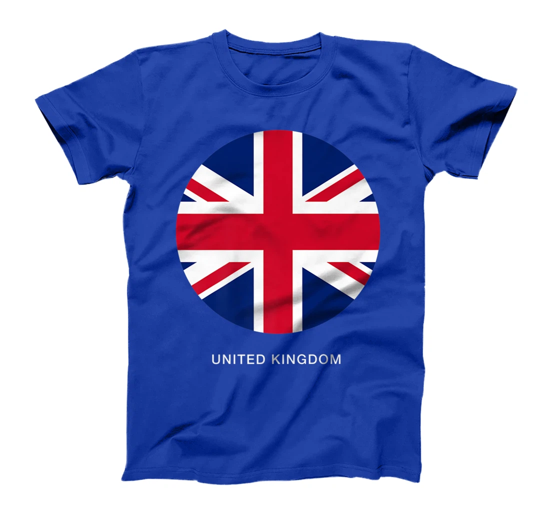 Cool United Kingdom Flag Illustration Novelty Graphic Design T-Shirt, Kid T-Shirt and Women T-Shirt