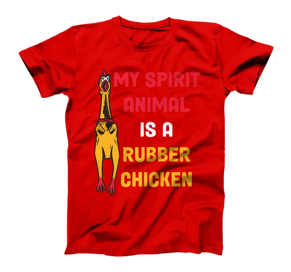 Funny Cute Rubber Chicken Easily Distracted By Dogs T-Shirt, Women T-Shirt