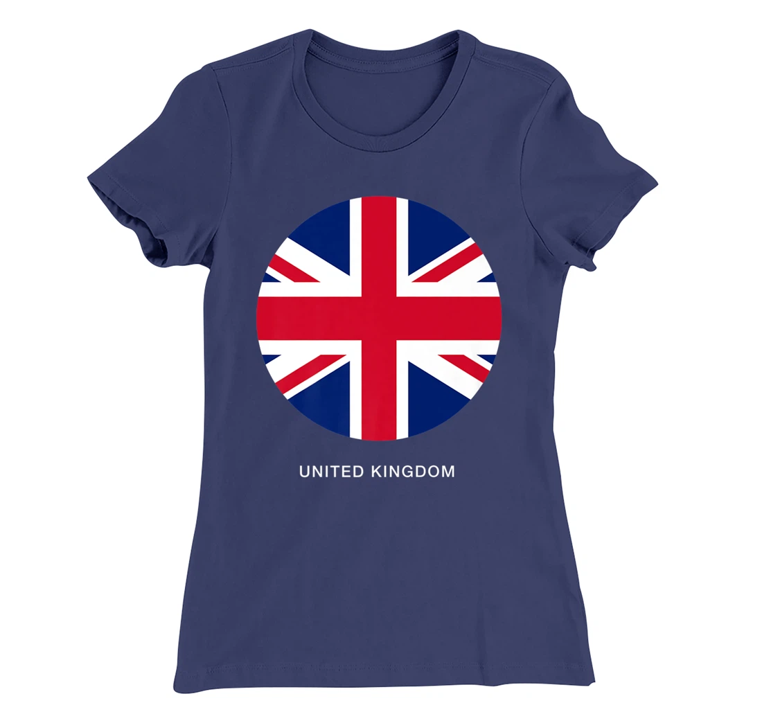 Cool United Kingdom Flag Illustration Novelty Graphic Design T-Shirt, Kid T-Shirt and Women T-Shirt