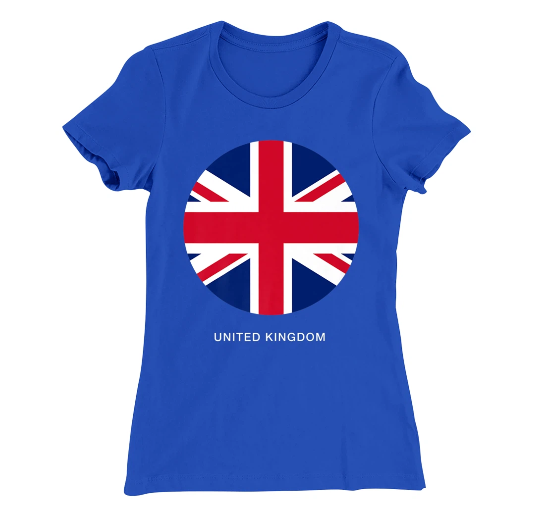 Cool United Kingdom Flag Illustration Novelty Graphic Design T-Shirt, Kid T-Shirt and Women T-Shirt