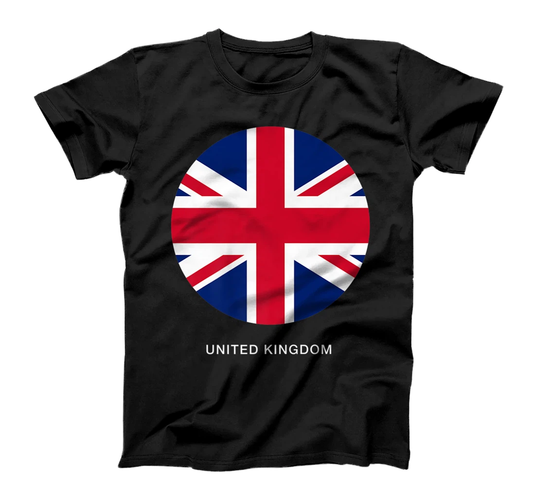 Cool United Kingdom Flag Illustration Novelty Graphic Design T-Shirt, Kid T-Shirt and Women T-Shirt