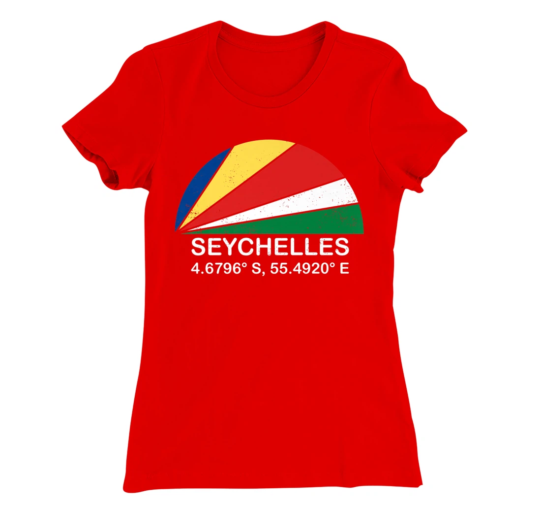 Seychelles Flag Vintage Beach Sunset African Island Paradise T-Shirt, Kid T-Shirt and Women T-Shirt