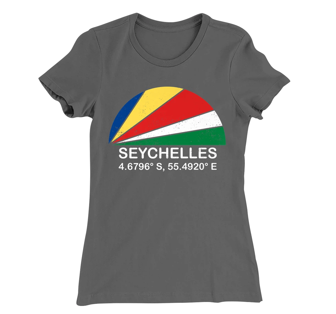 Seychelles Flag Vintage Beach Sunset African Island Paradise T-Shirt, Kid T-Shirt and Women T-Shirt