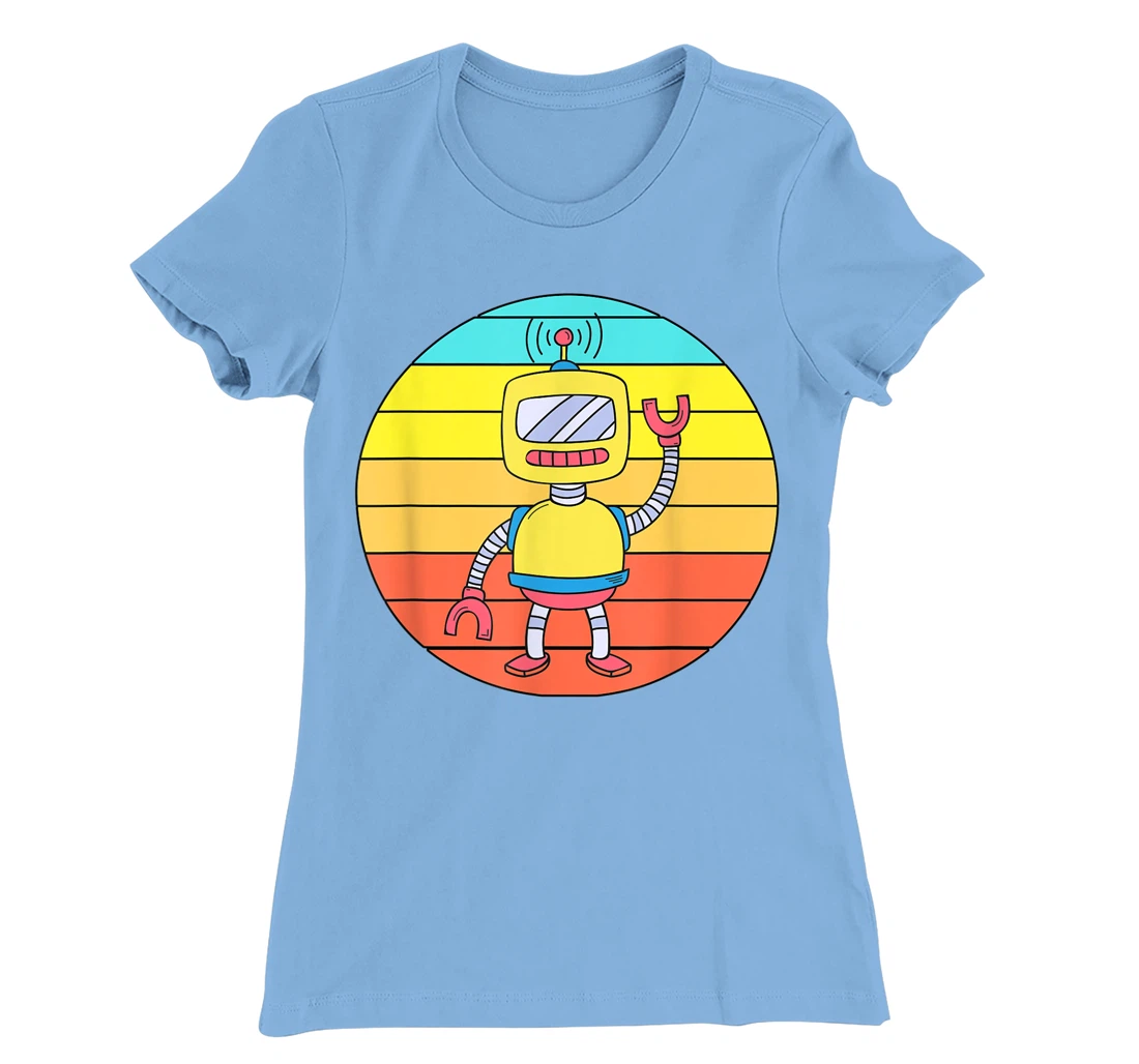 Womens Novelty Mechanical Robot Robotlike Cyborg T-Shirt, Women T-Shirt