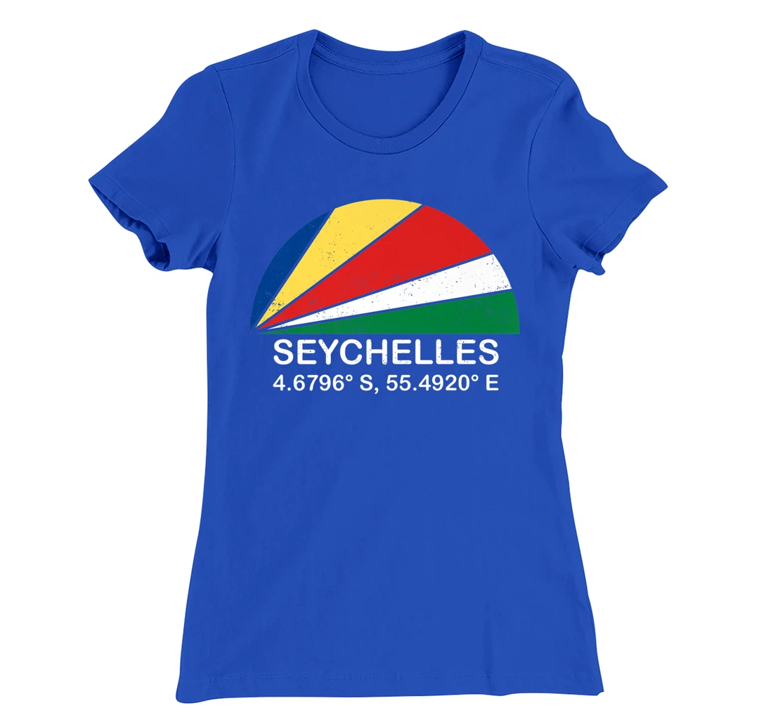 Seychelles Flag Vintage Beach Sunset African Island Paradise T-Shirt, Kid T-Shirt and Women T-Shirt
