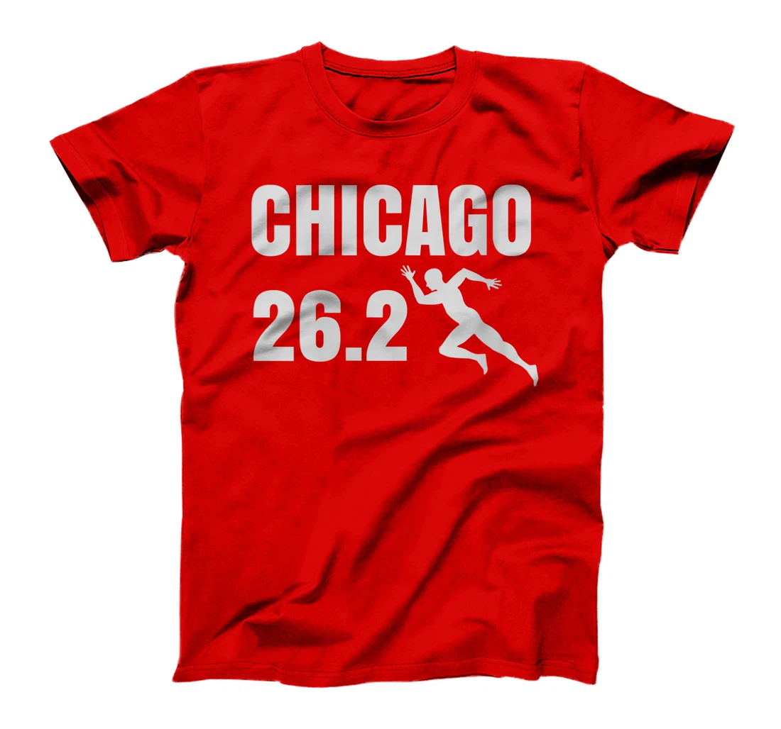 Womens Chicago 26.2 Miles Marathon Running Long Sleeve Shirt T-Shirt, Women T-Shirt