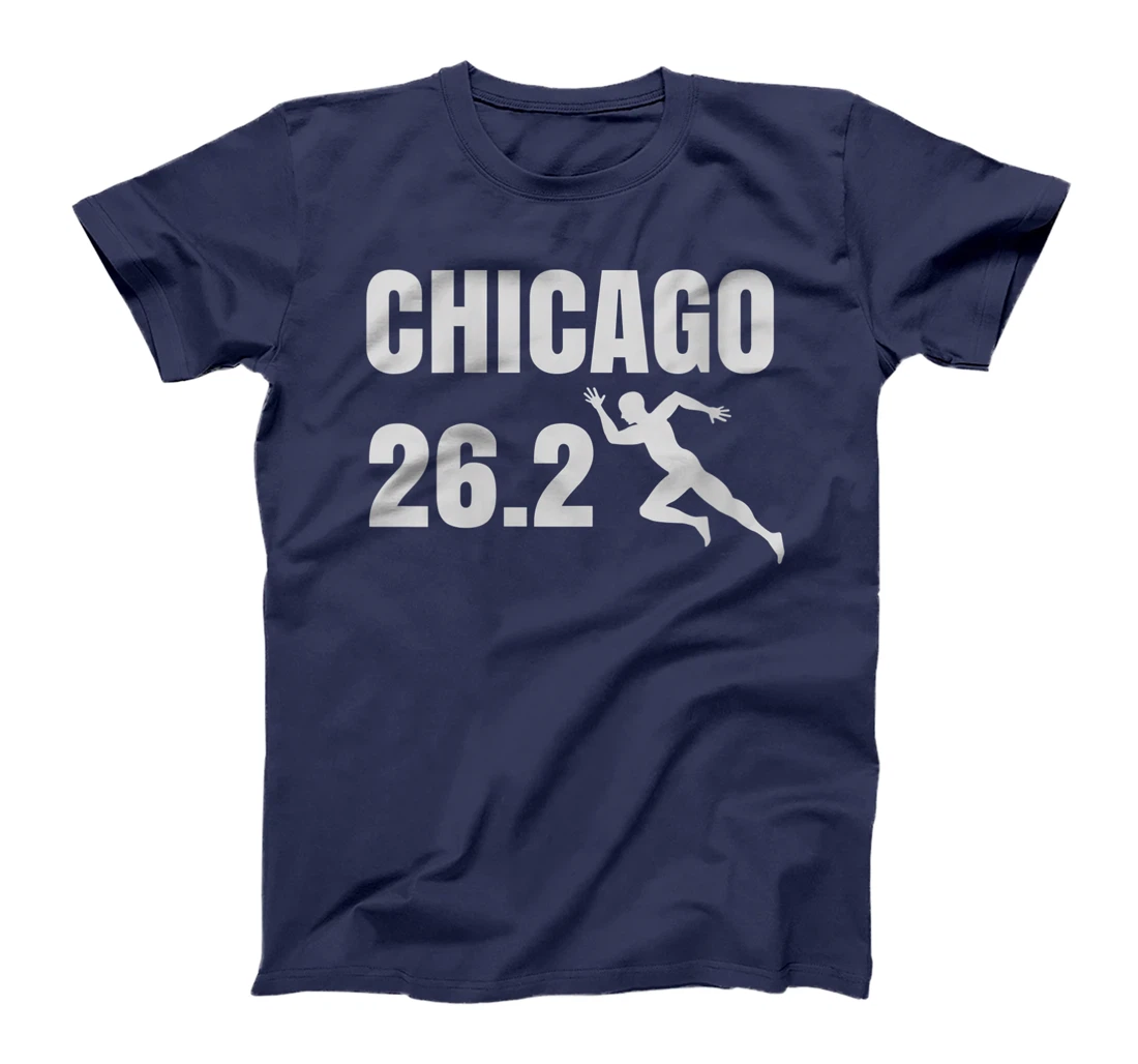 Womens Chicago 26.2 Miles Marathon Running Long Sleeve Shirt T-Shirt, Women T-Shirt