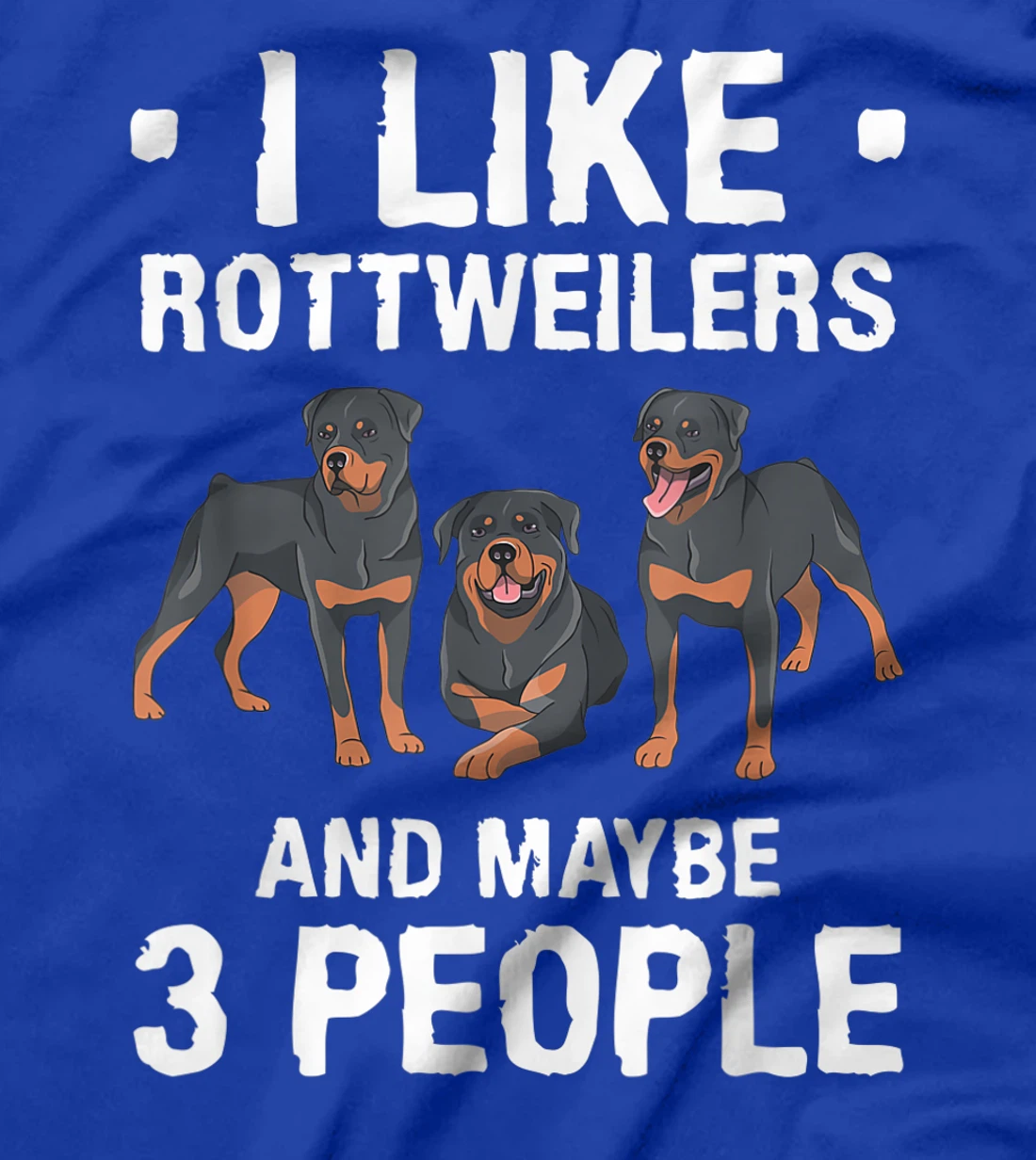 I Like Rottweilers And Maybe 3 People Dog Lover T-Shirt, Women T-Shirt