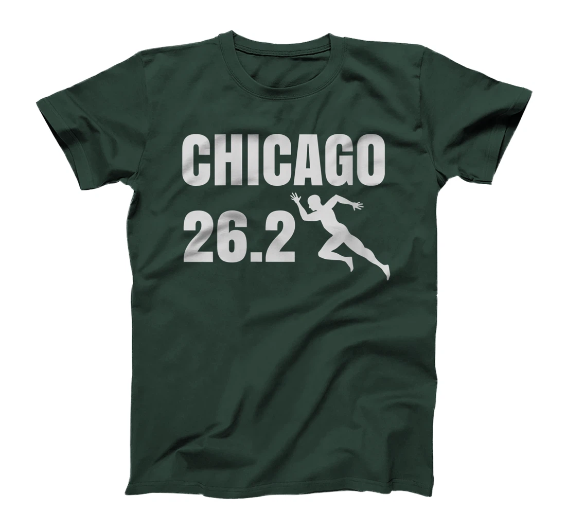 Womens Chicago 26.2 Miles Marathon Running Long Sleeve Shirt T-Shirt, Women T-Shirt