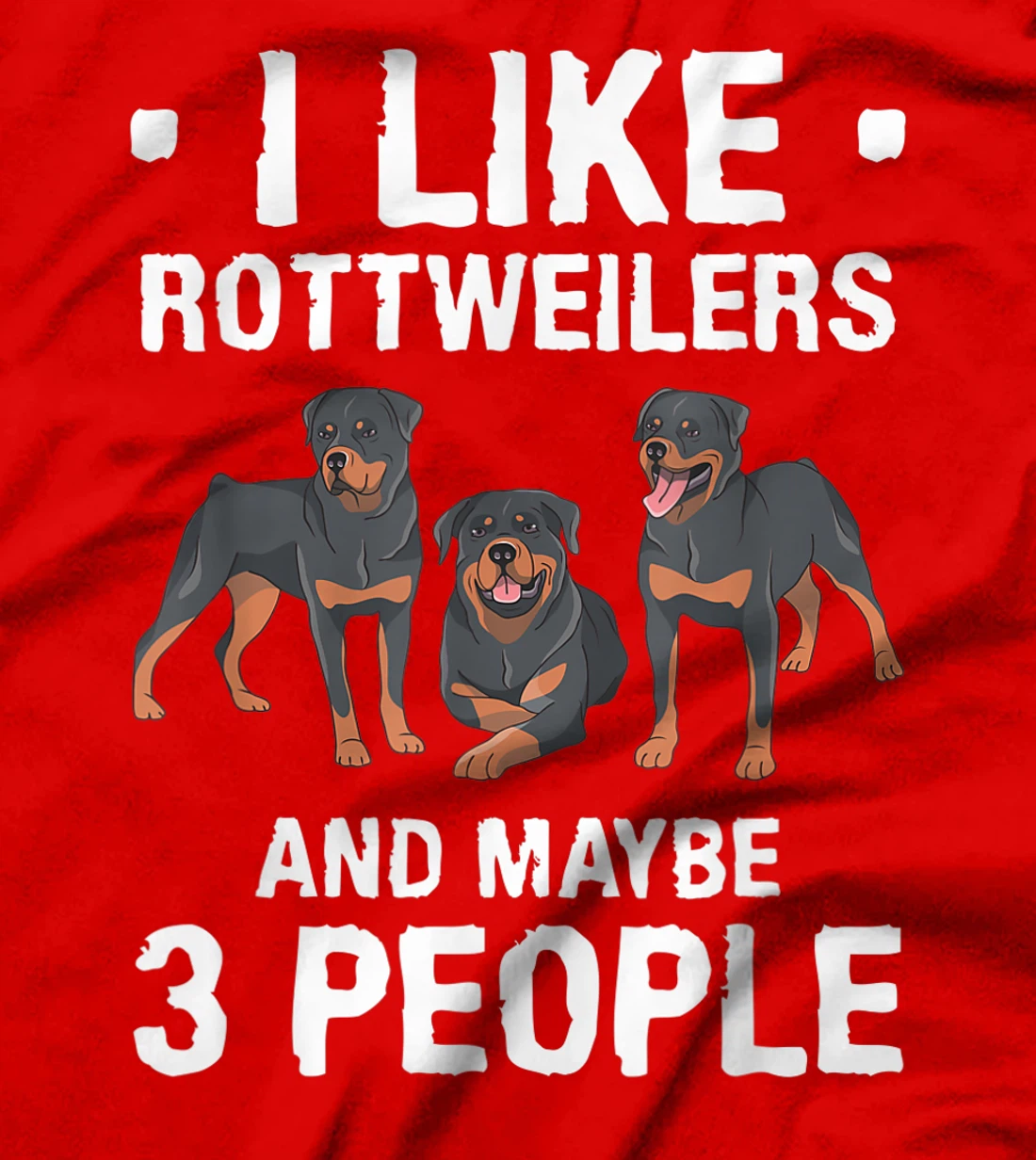 I Like Rottweilers And Maybe 3 People Dog Lover T-Shirt, Women T-Shirt