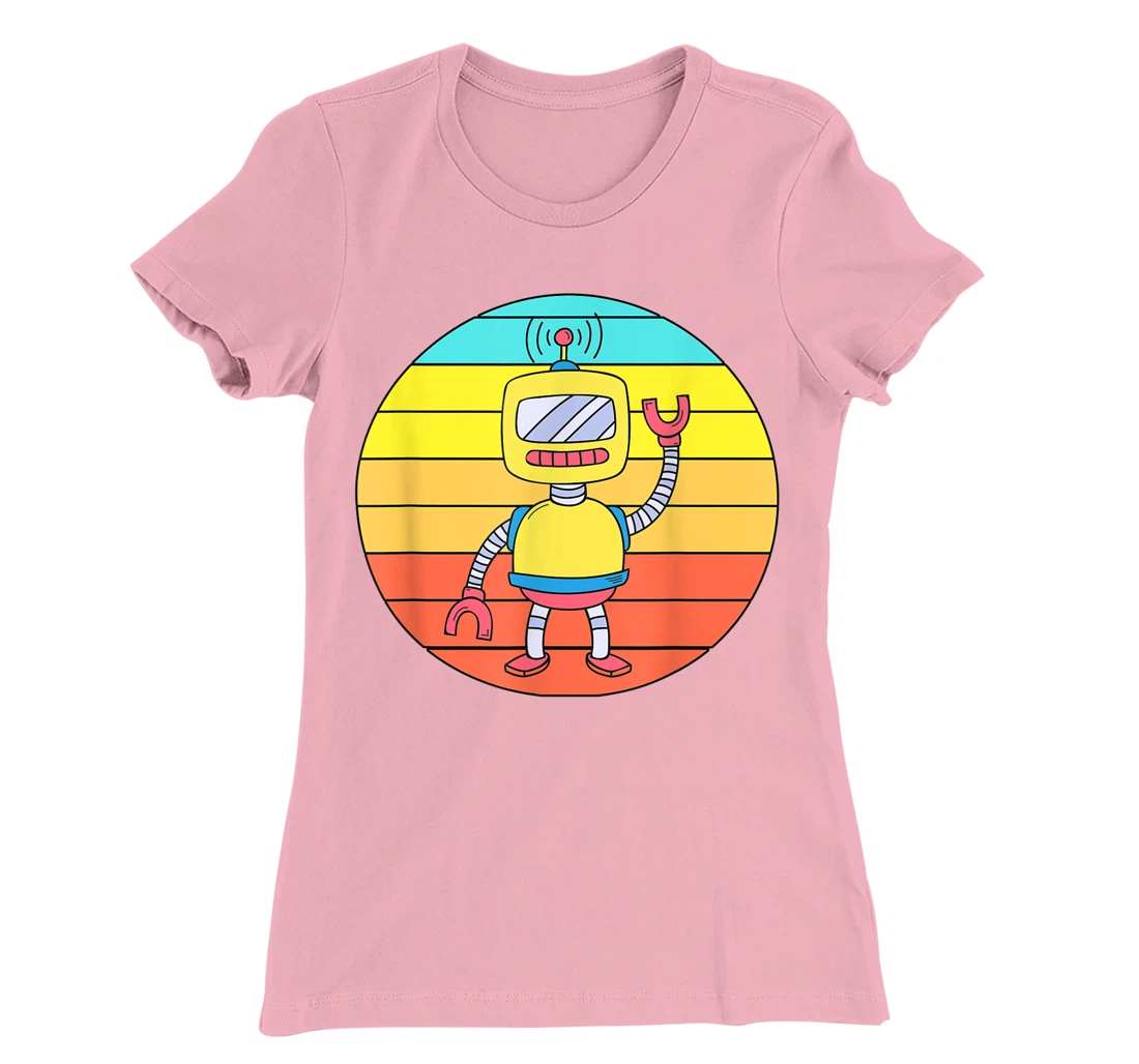 Womens Novelty Mechanical Robot Robotlike Cyborg T-Shirt, Women T-Shirt