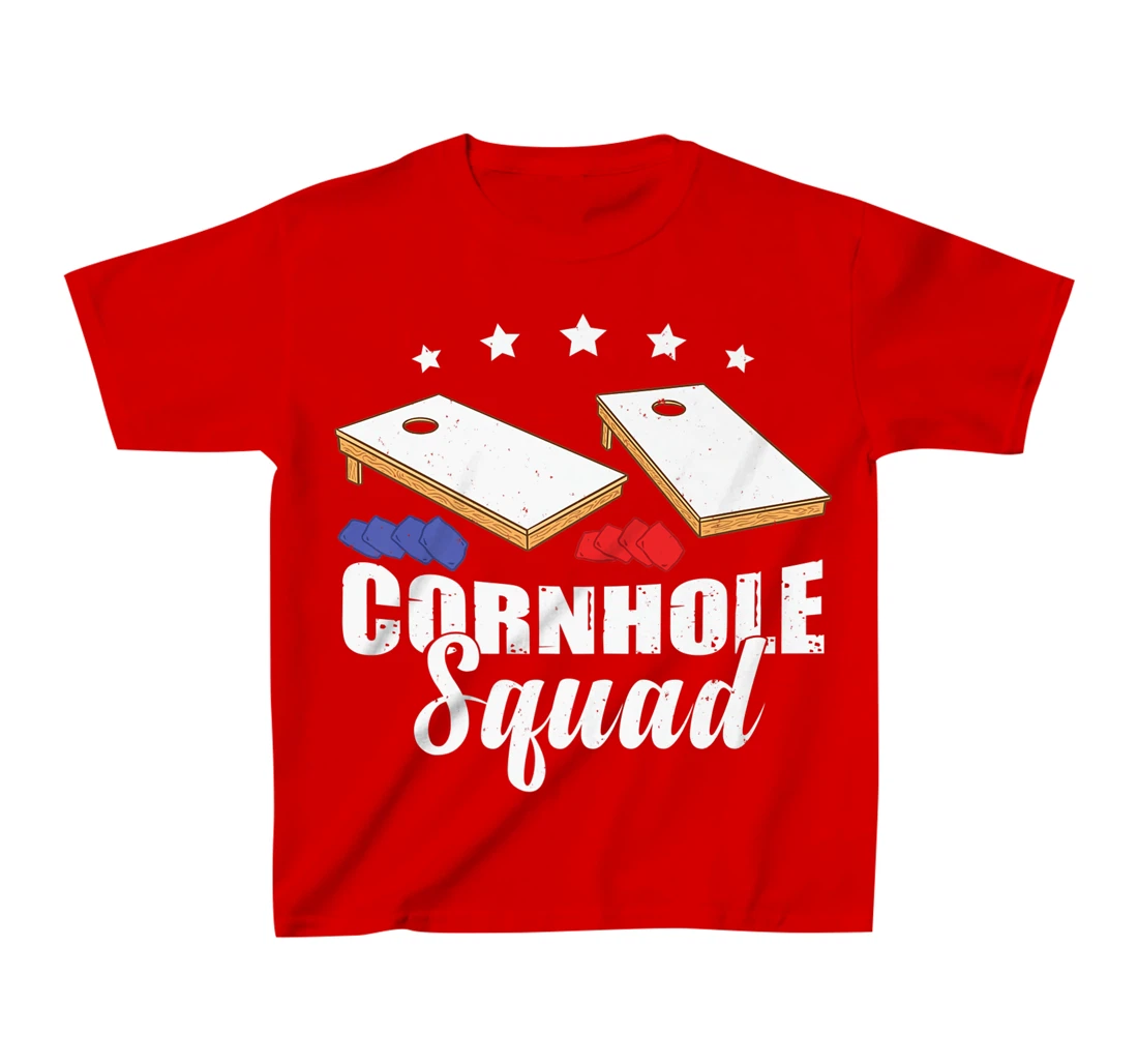 Cornhole Squad | Bean Bag | Backyard | Cornhole T-Shirt, Kid T-Shirt and Women T-Shirt