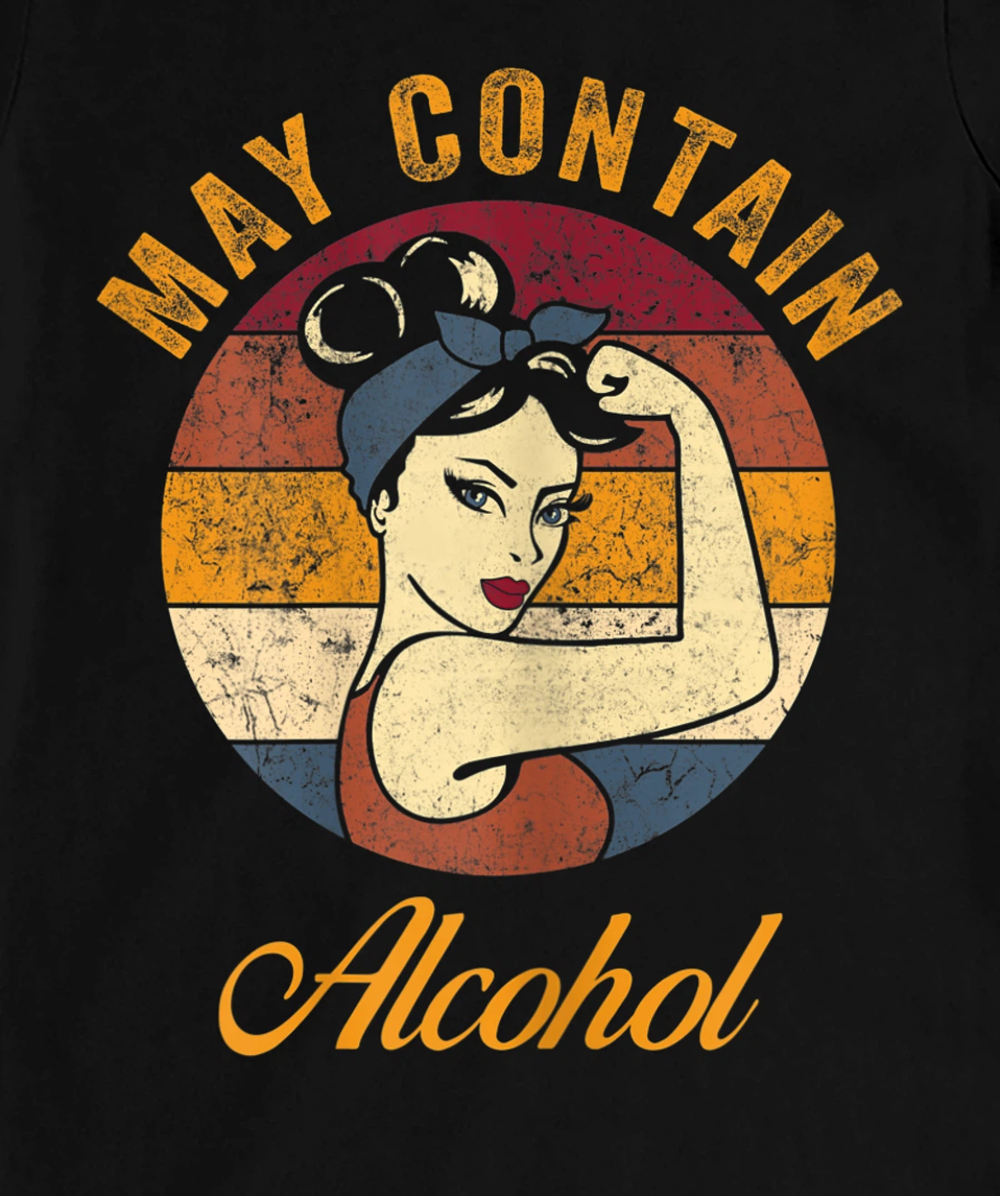 May Contain Alcohol Shirt Funny Wine Tee Beer Whiskey Lover T-Shirt, Women T-Shirt