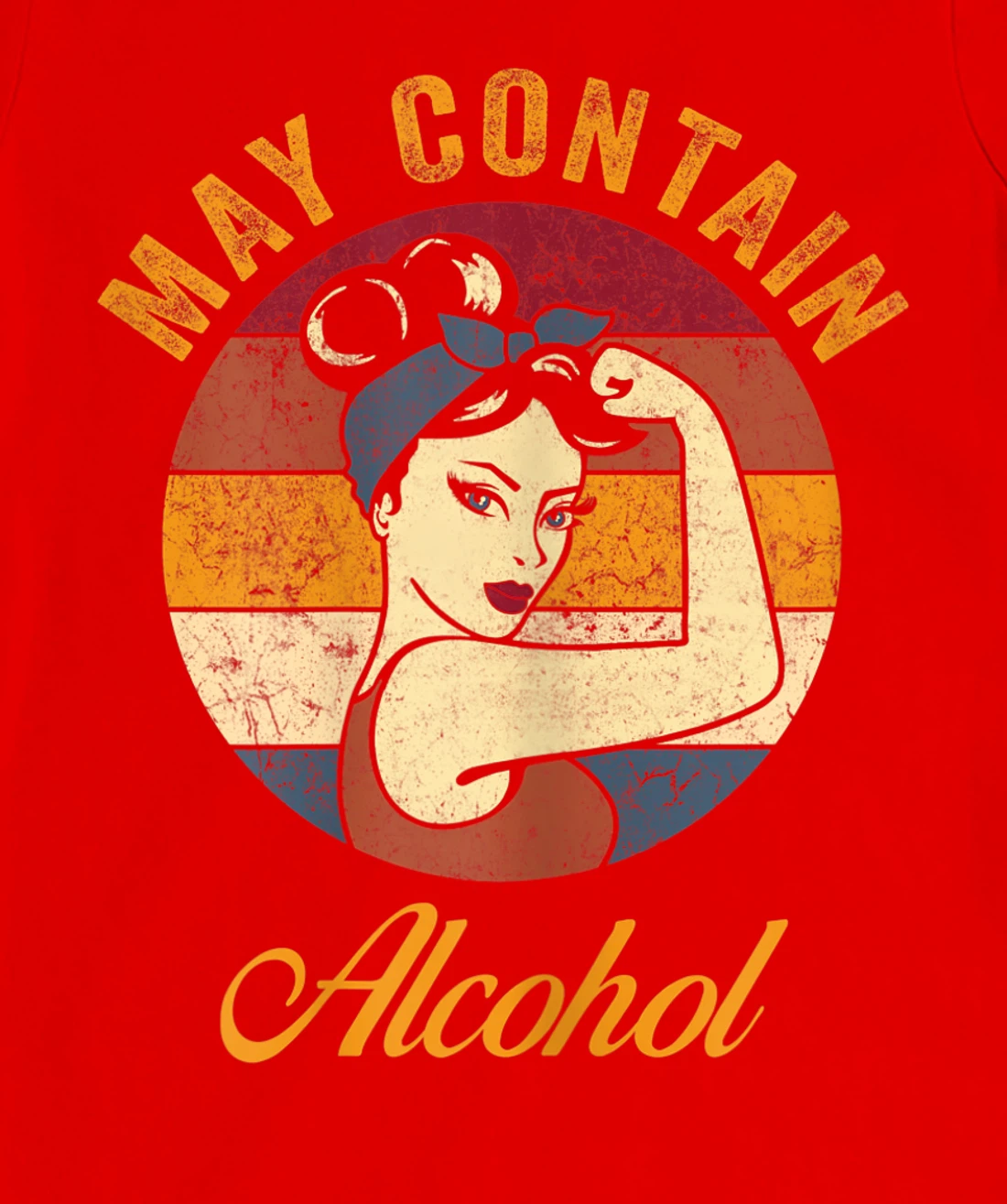 May Contain Alcohol Shirt Funny Wine Tee Beer Whiskey Lover T-Shirt, Women T-Shirt