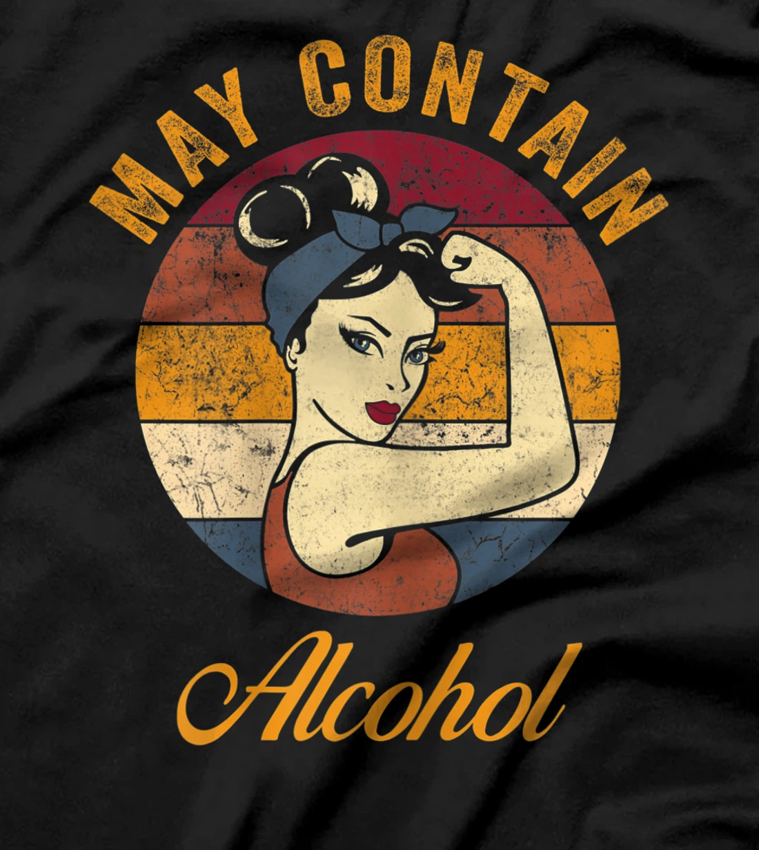 May Contain Alcohol Shirt Funny Wine Tee Beer Whiskey Lover T-Shirt, Women T-Shirt