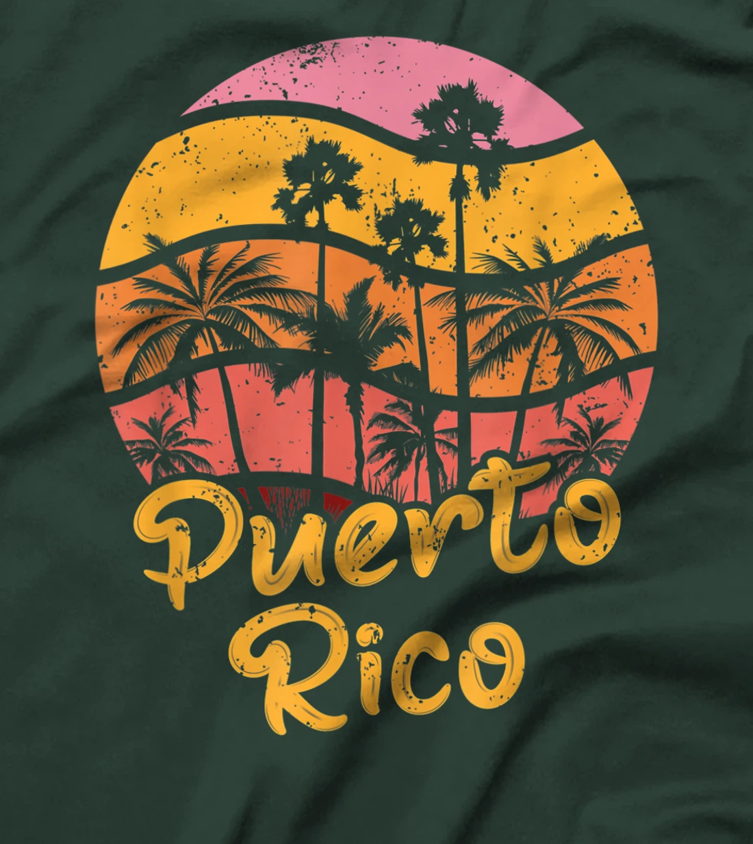 Puerto Rico Surfing Vintage T-Shirt, Women T-Shirt