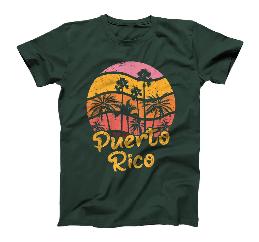 Puerto Rico Surfing Vintage T-Shirt, Women T-Shirt