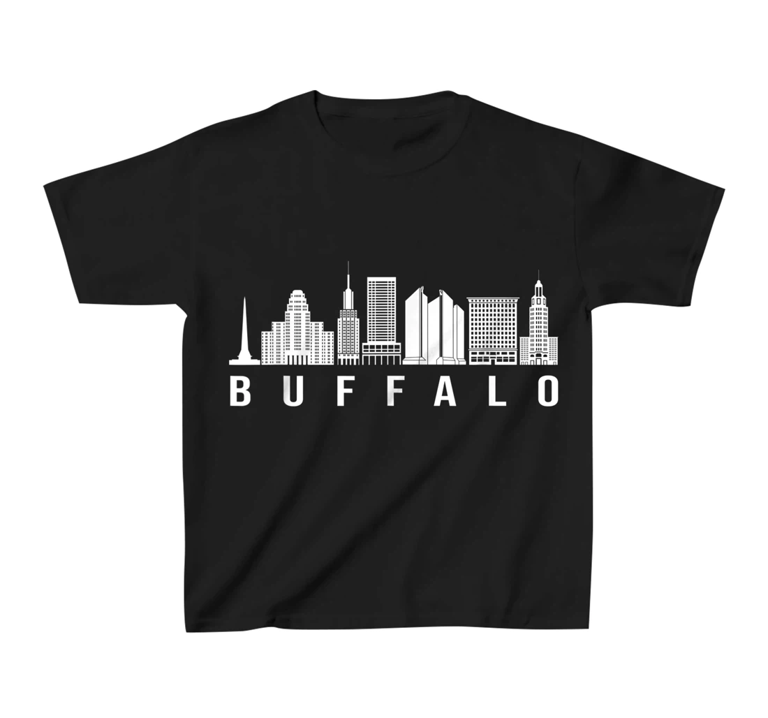 Buffalo City Skyline Lover Fans T-Shirt, Kid T-Shirt and Women T-Shirt