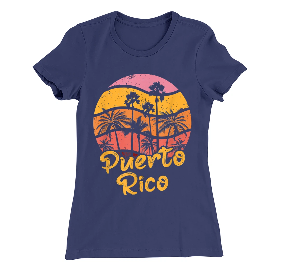Puerto Rico Surfing Vintage T-Shirt, Women T-Shirt