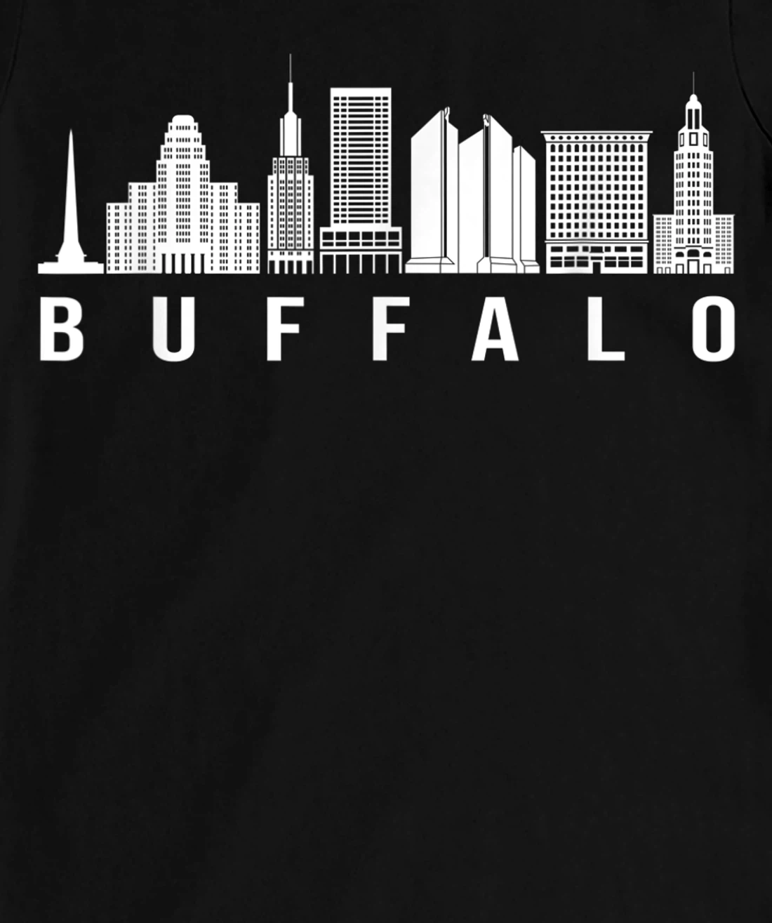 Buffalo City Skyline Lover Fans T-Shirt, Kid T-Shirt and Women T-Shirt