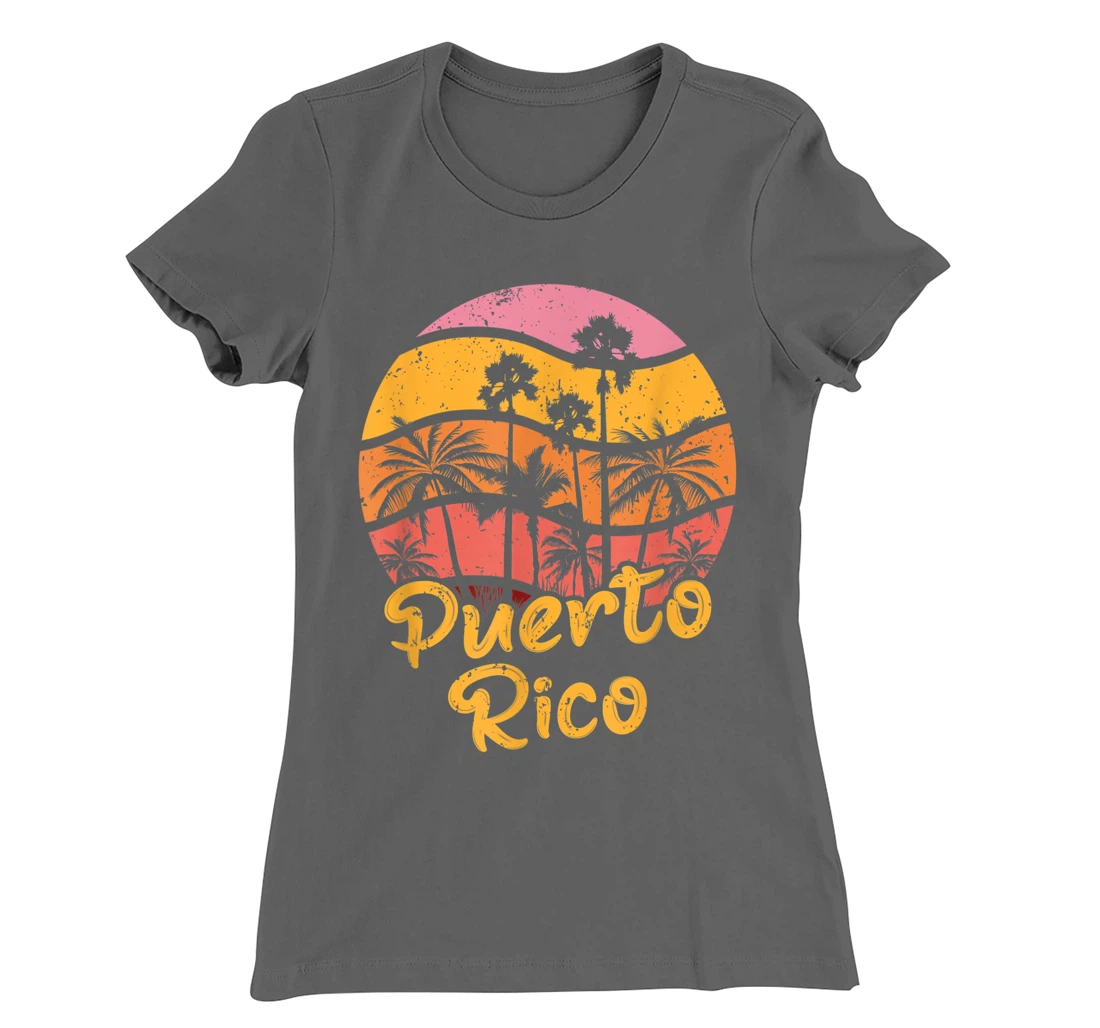 Puerto Rico Surfing Vintage T-Shirt, Women T-Shirt