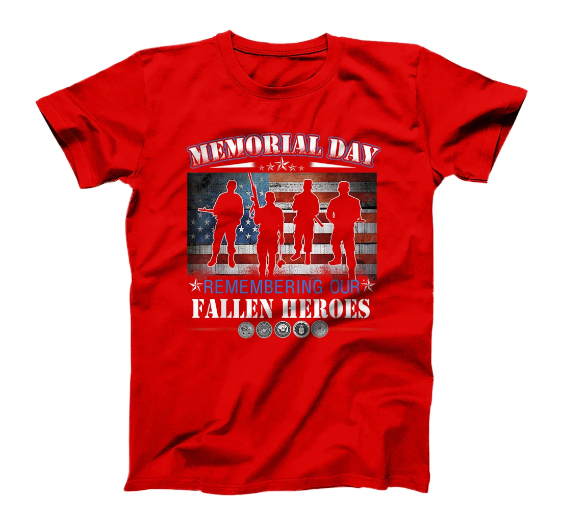Memorial Day Shirt - Proud Veteran Day US Flag Patriotic T-Shirt, Women T-Shirt