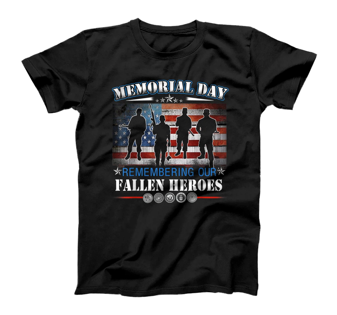 Memorial Day Shirt - Proud Veteran Day US Flag Patriotic T-Shirt, Women T-Shirt