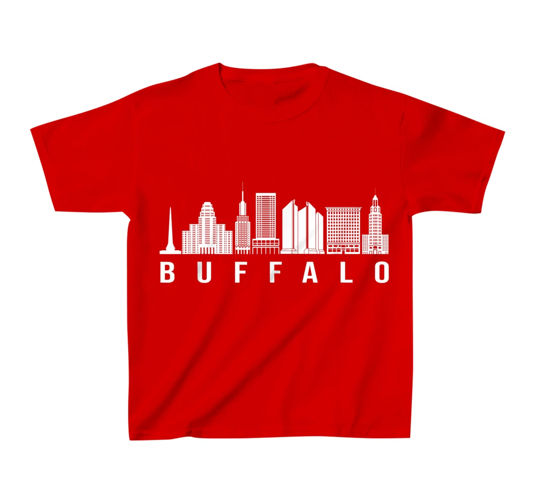 Buffalo City Skyline Lover Fans T-Shirt, Kid T-Shirt and Women T-Shirt