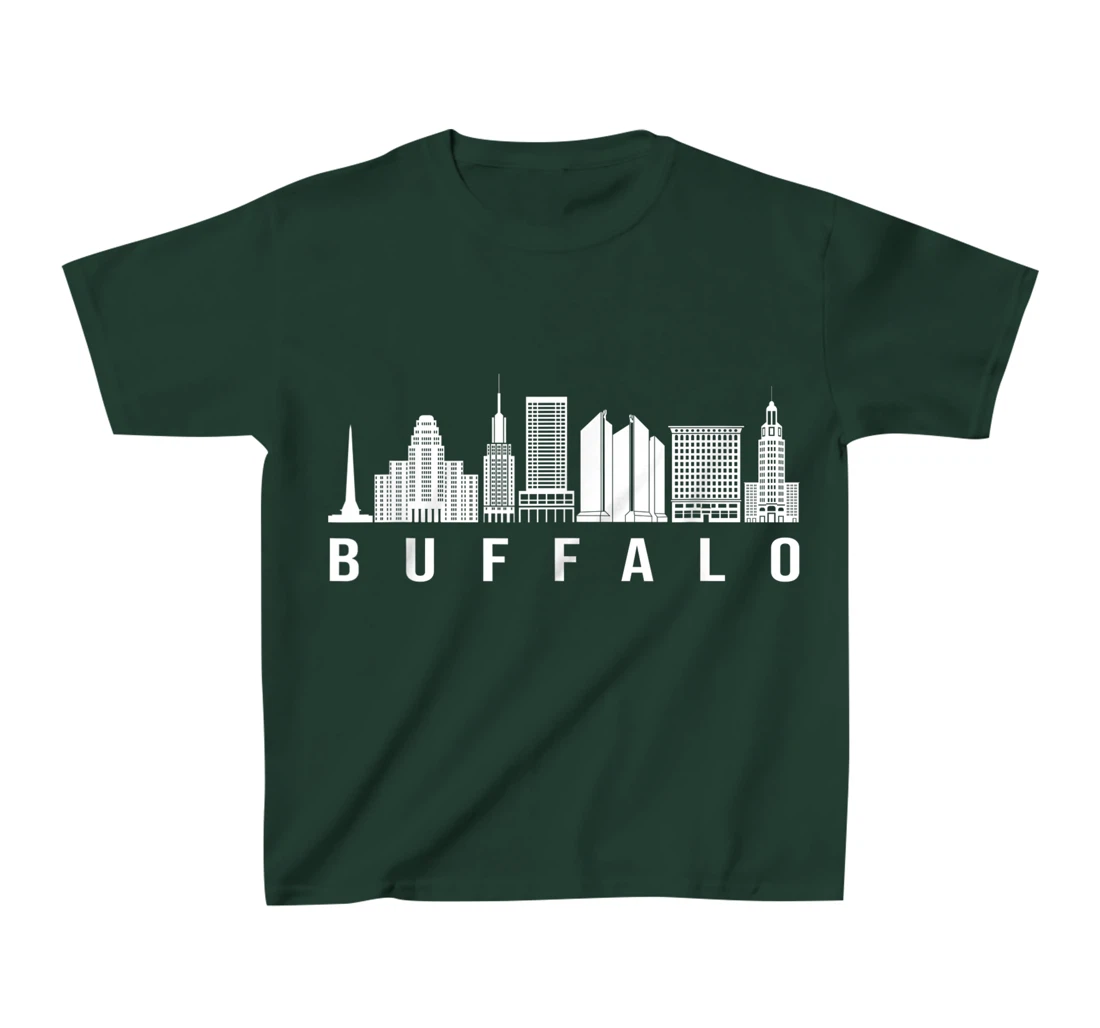 Buffalo City Skyline Lover Fans T-Shirt, Kid T-Shirt and Women T-Shirt