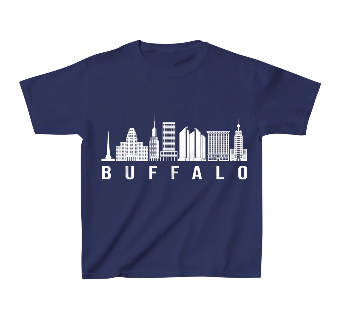Buffalo City Skyline Lover Fans T-Shirt, Kid T-Shirt and Women T-Shirt