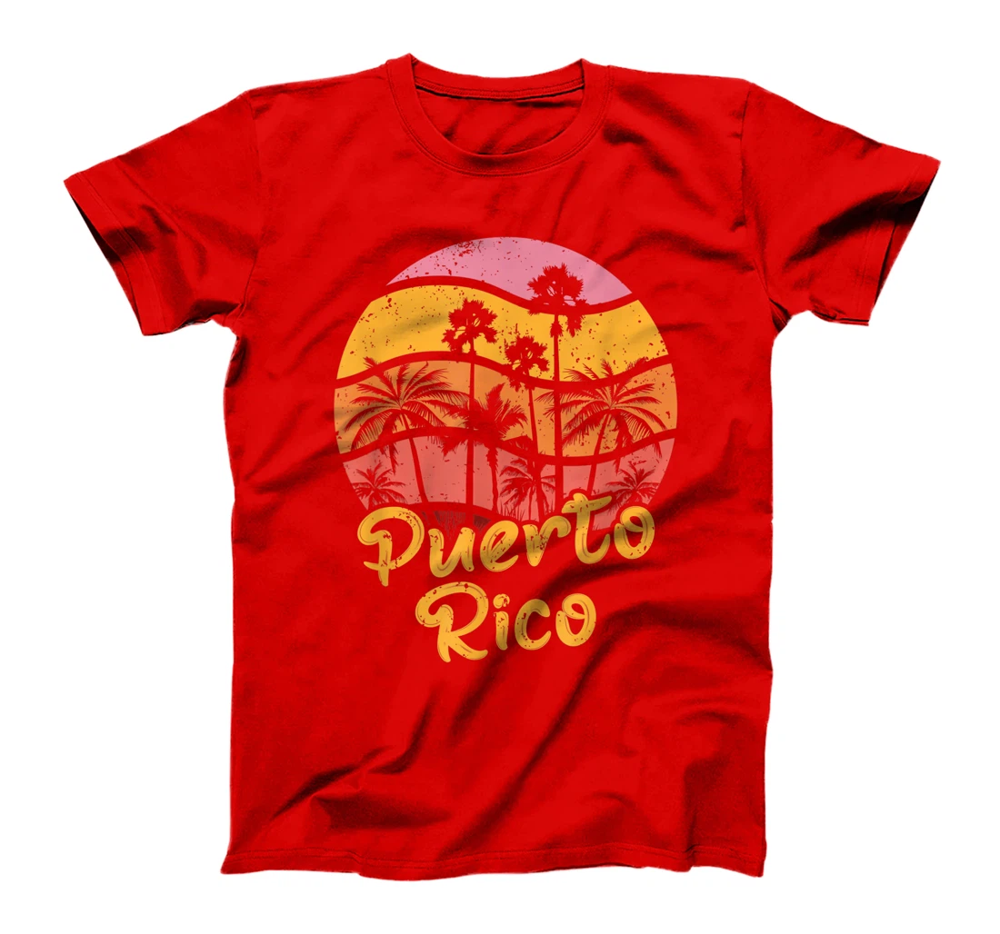 Puerto Rico Surfing Vintage T-Shirt, Women T-Shirt