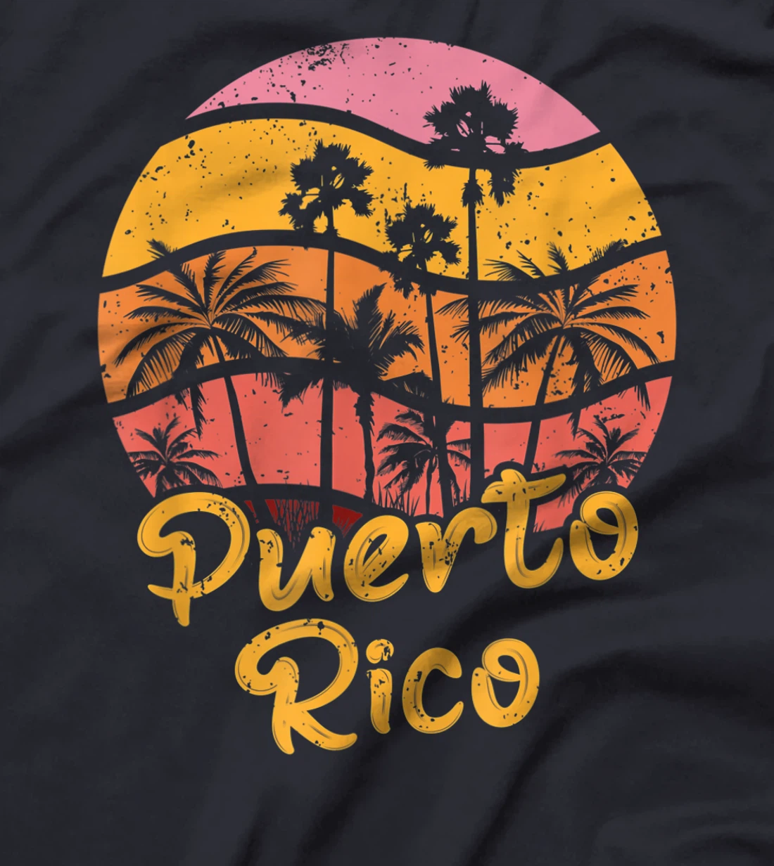 Puerto Rico Surfing Vintage T-Shirt, Women T-Shirt