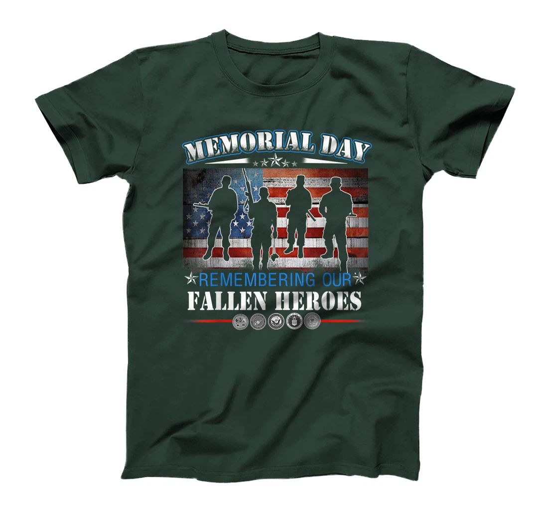 Memorial Day Shirt - Proud Veteran Day US Flag Patriotic T-Shirt, Women T-Shirt