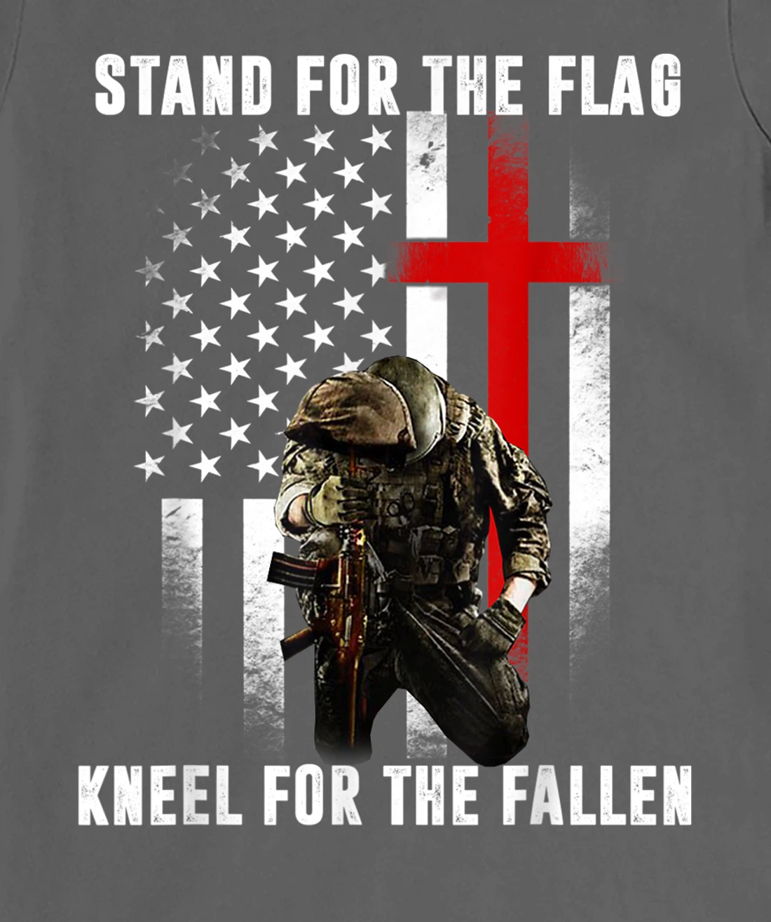 Patriotic Military Veteran American Flag Stand For Men Women T-Shirt, Women T-Shirt