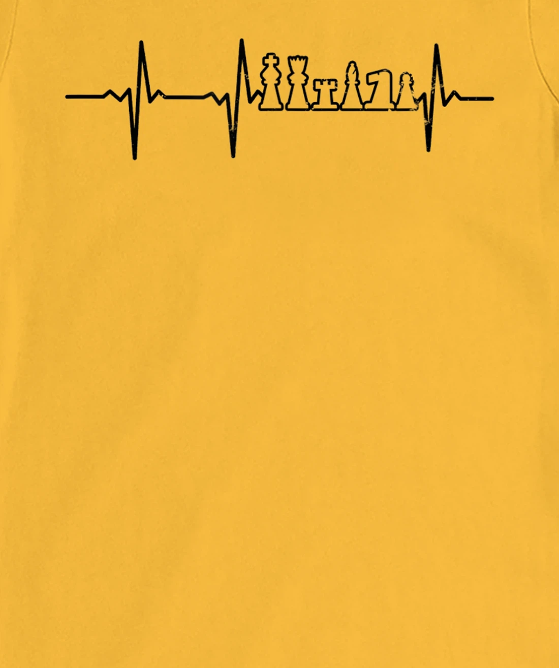 Heartbeat ECG Design Chess Board T-Shirt, Women T-Shirt