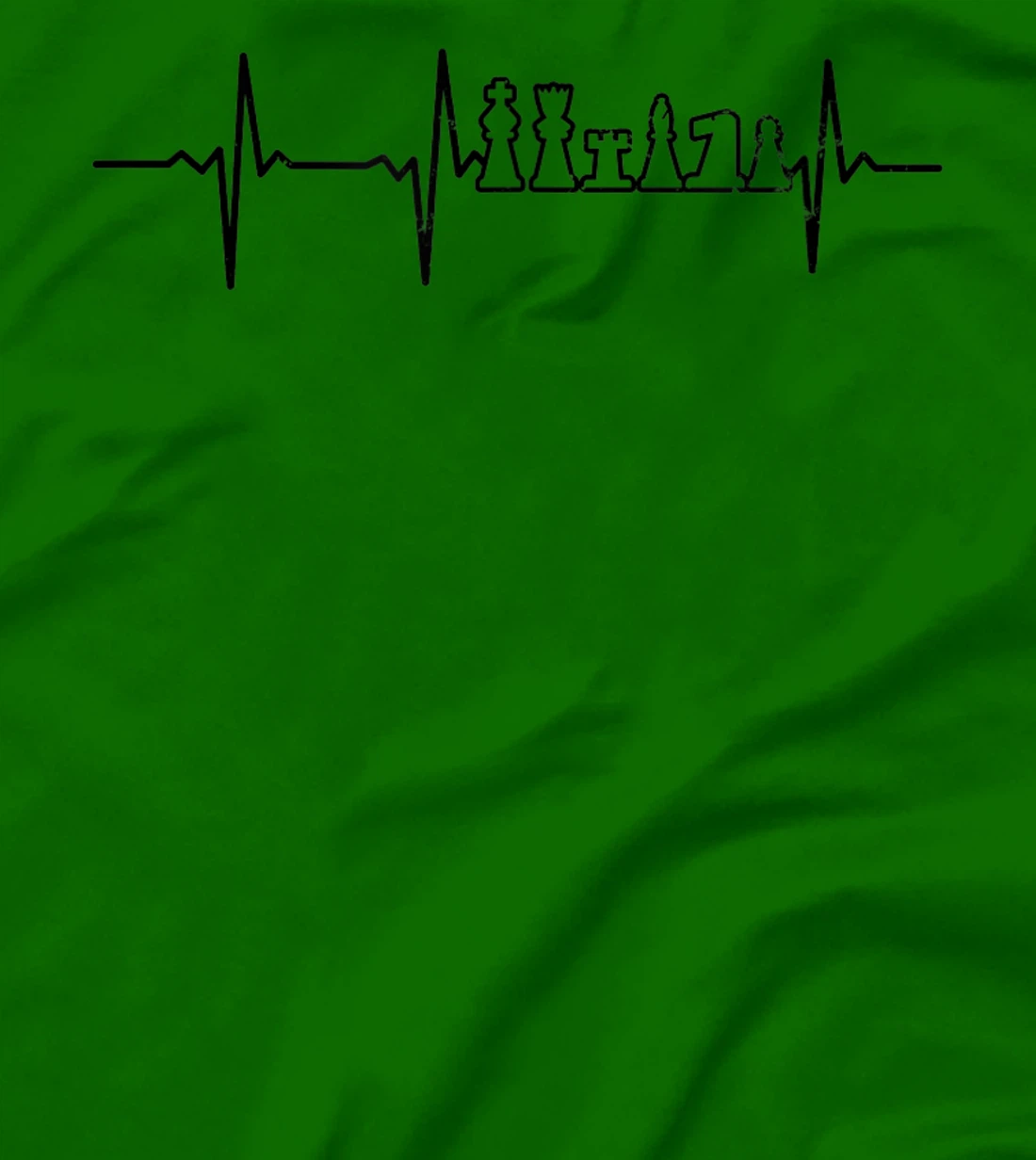 Heartbeat ECG Design Chess Board T-Shirt, Women T-Shirt