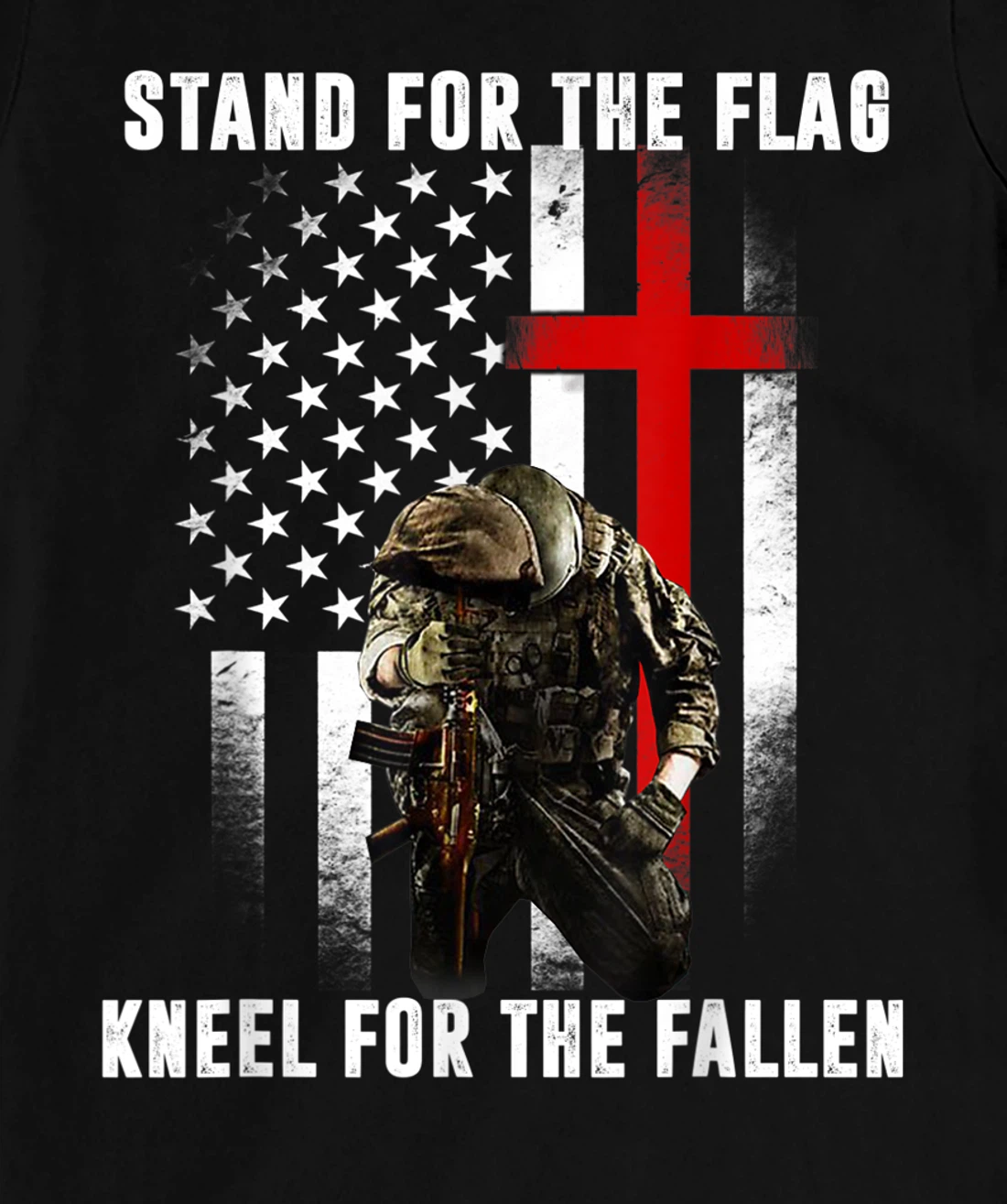 Patriotic Military Veteran American Flag Stand For Men Women T-Shirt, Women T-Shirt