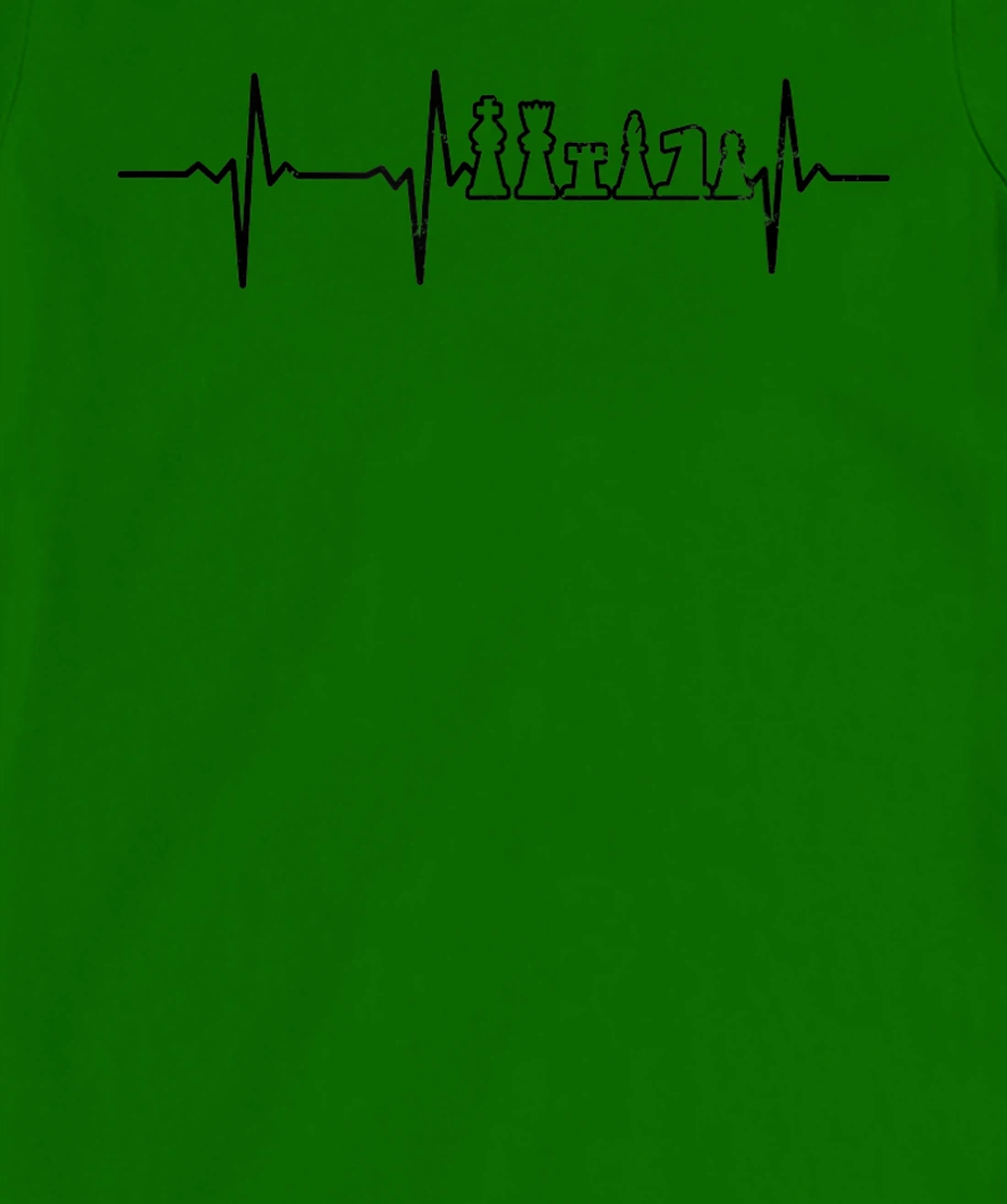Heartbeat ECG Design Chess Board T-Shirt, Women T-Shirt