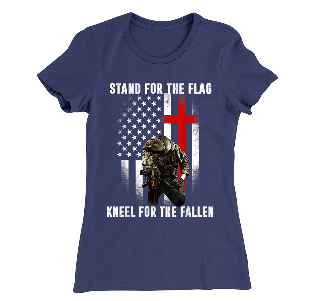 Patriotic Military Veteran American Flag Stand For Men Women T-Shirt, Women T-Shirt